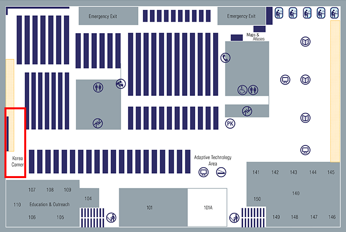 Korea Corner map