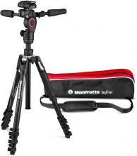 Manfrotto Befree 3-Way Live Advanced Tripod Kit with Fluid Head in Aluminum for Cameras and Cell Phones