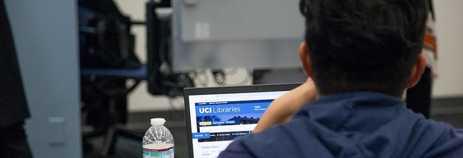 Student in instruction class